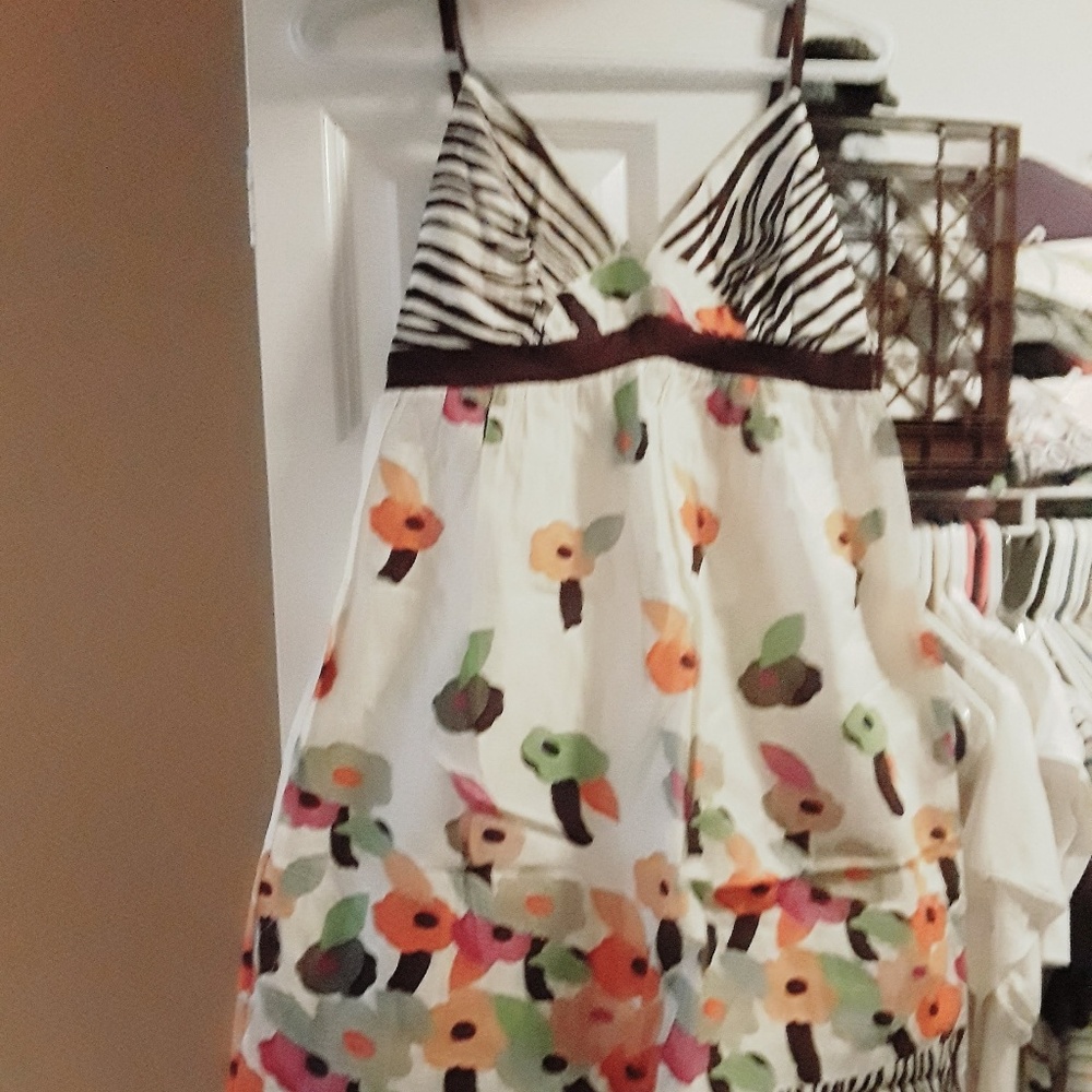 KLD floral/animal print pattern dress